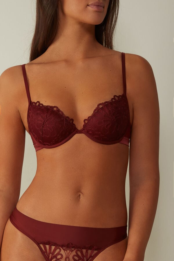 Intimssimi Romantic Life Bellissima Push-up Bra Red | MUSFT94204