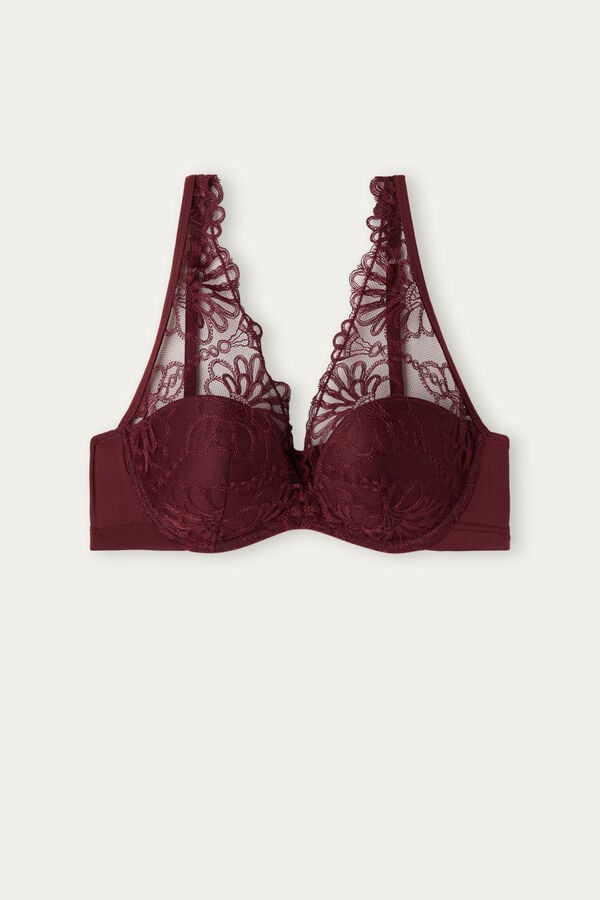 Intimssimi Romantic Life Giorgia Balconette Bra Red | AUSDF35169