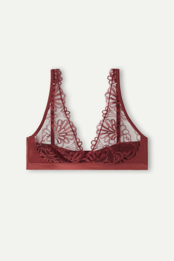 Intimssimi Romantic Life Lara Triangle Bra Red | USDFL18051