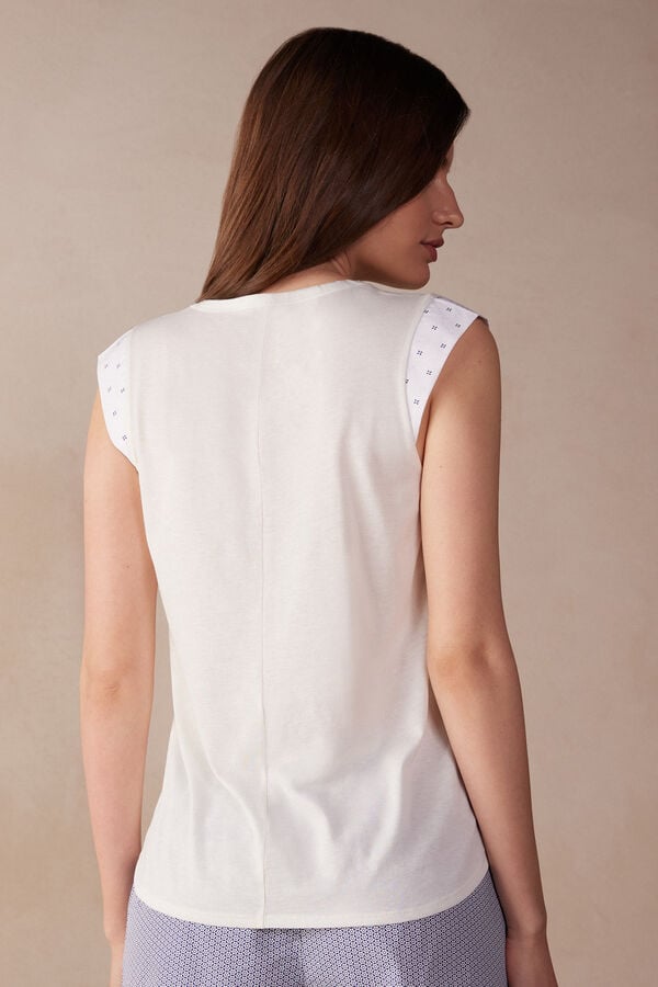 Intimssimi Santorini View Tank Top in Supima® Ultrafresh Cotton White | YUSVQ81305