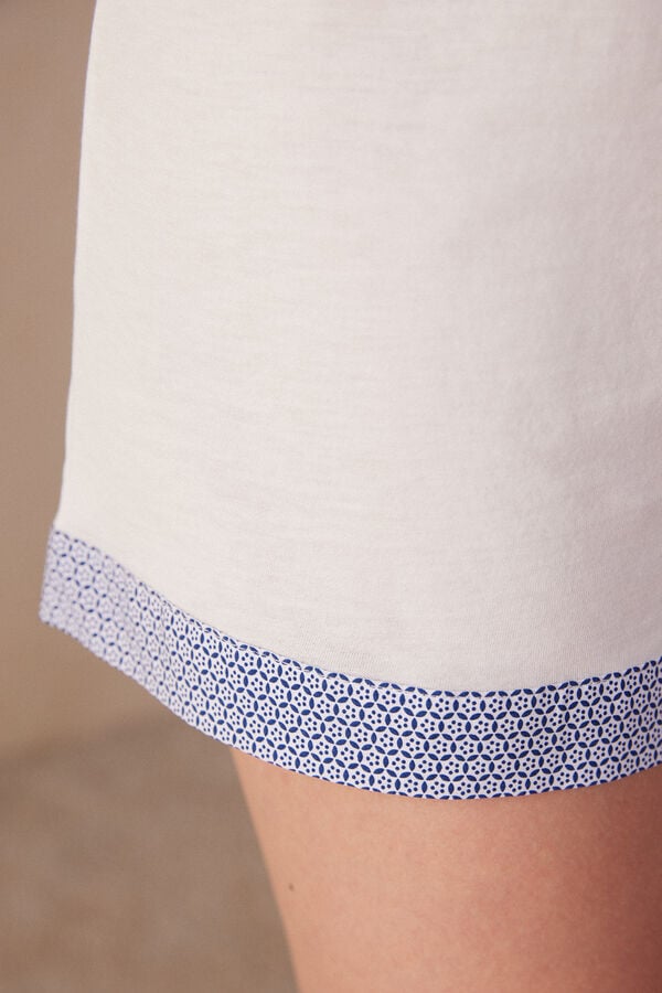 Intimssimi Santorini View Ultrafresh Supima® Cotton Shorts White | MUSFT31883