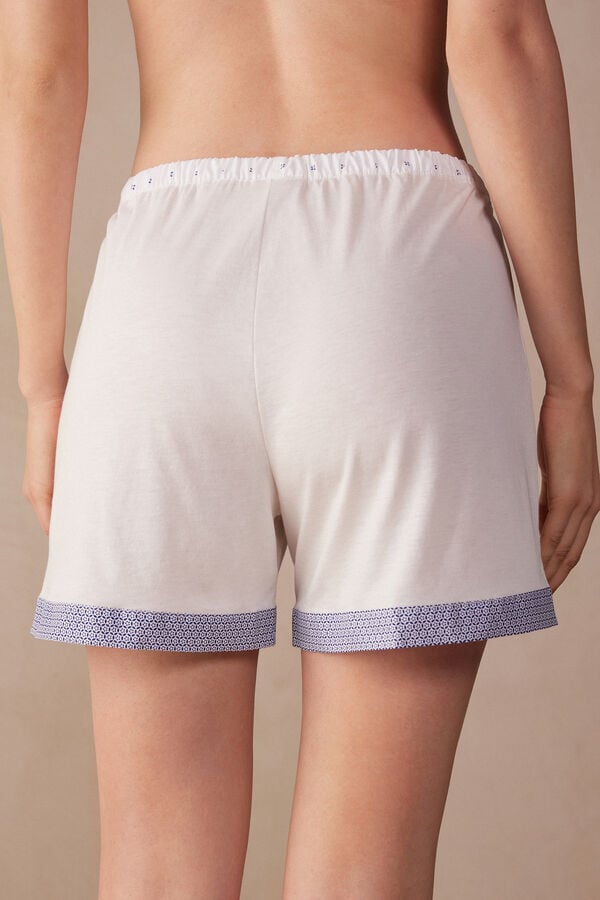 Intimssimi Santorini View Ultrafresh Supima® Cotton Shorts White | MUSFT31883