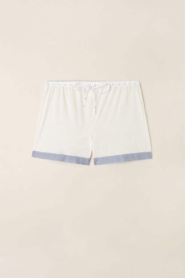 Intimssimi Santorini View Ultrafresh Supima® Cotton Shorts White | MUSFT31883