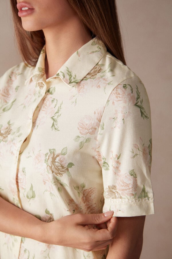 Intimssimi Scent of Roses Cotton Nightshirt Print | USDYB45680