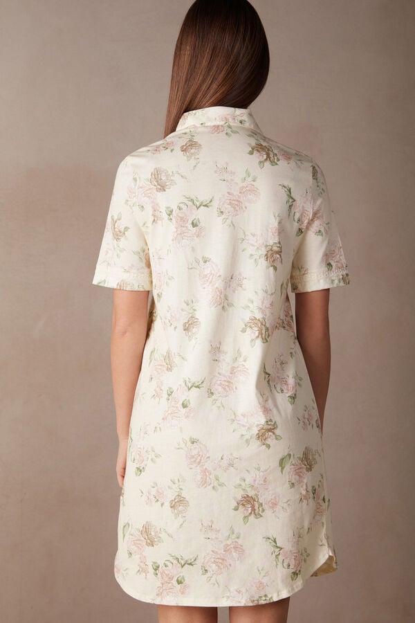 Intimssimi Scent of Roses Cotton Nightshirt Print | USDYB45680