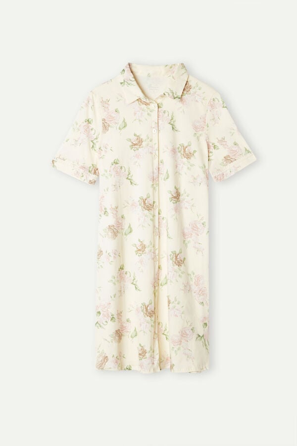 Intimssimi Scent of Roses Cotton Nightshirt Print | USDYB45680