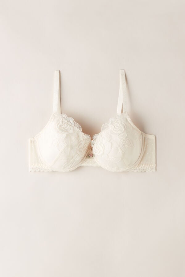 Intimssimi Scent of Roses Francesca Balconette Bra Natural | USDYB39999