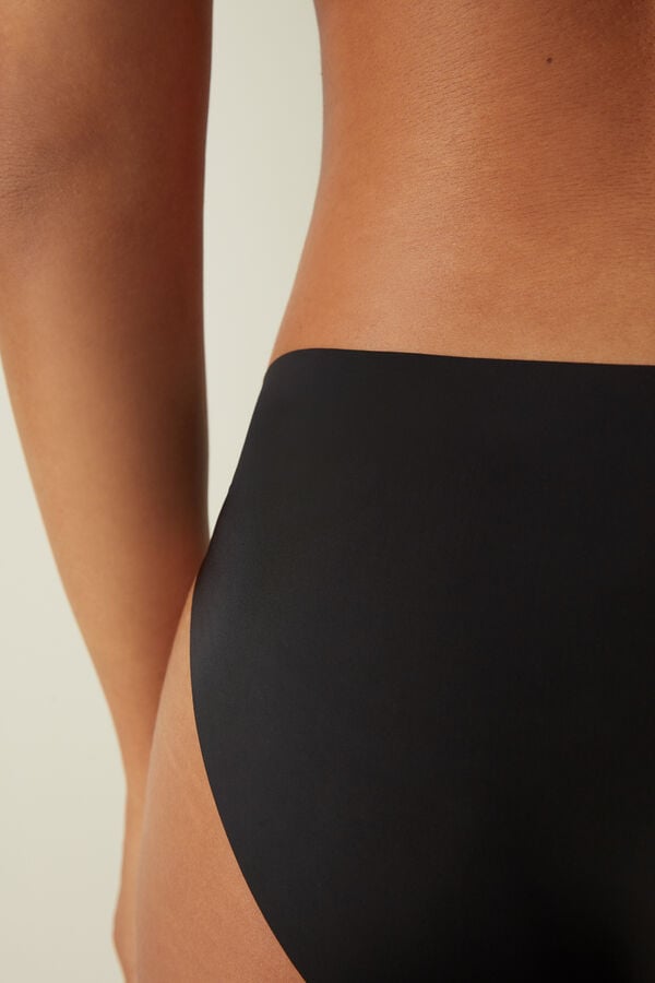 Intimssimi Seamless Microfiber Panties Black | USJZR29506