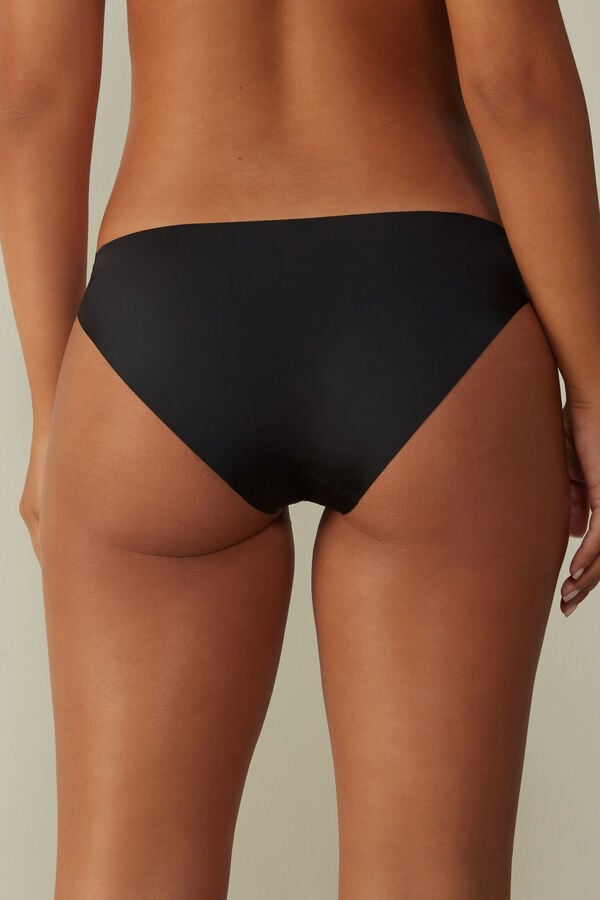 Intimssimi Seamless Microfiber Panties Black | USJZR29506