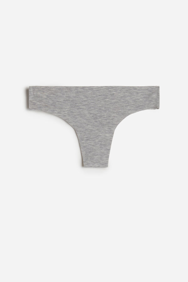 Intimssimi Seamless Supima® Cotton Brazilian Panties Grey | SUSNY74029