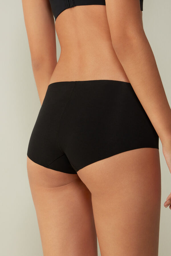 Intimssimi Seamless Supima® Cotton Hipster Black | AUSDF36578