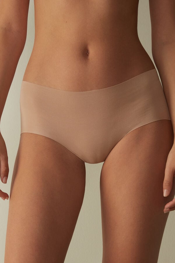 Intimssimi Seamless Supima® Cotton Hipster Natural | AUSDF81376