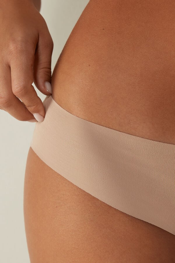 Intimssimi Seamless Supima® Cotton Panties Natural | XUSBH25166