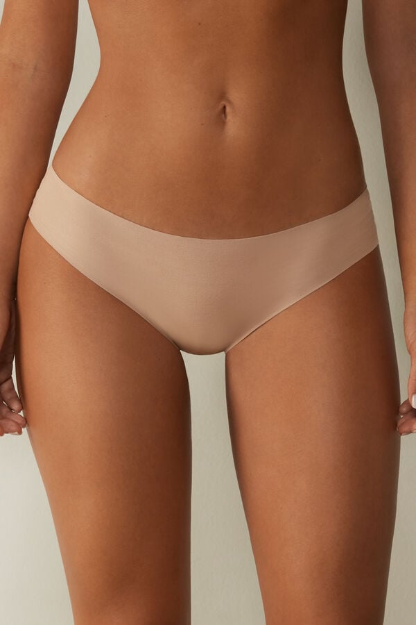 Intimssimi Seamless Supima® Cotton Panties Natural | XUSBH25166