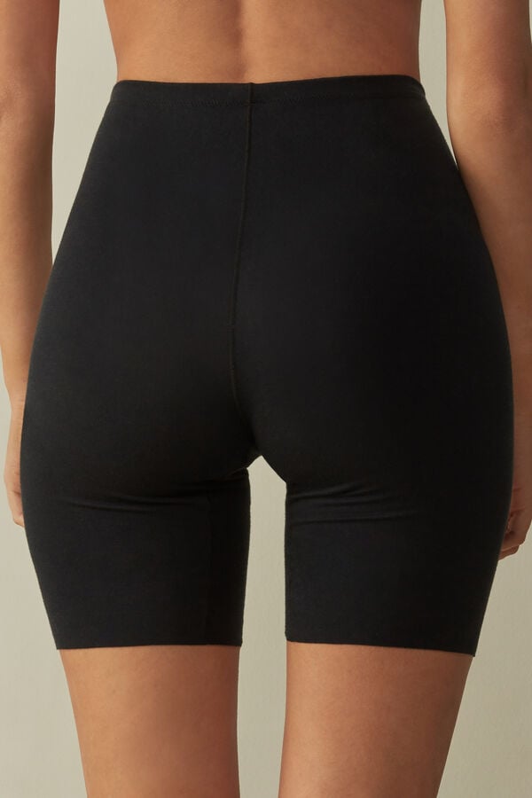 Intimssimi Seamless Supima® Cotton Shorts Black | DUSVO47823