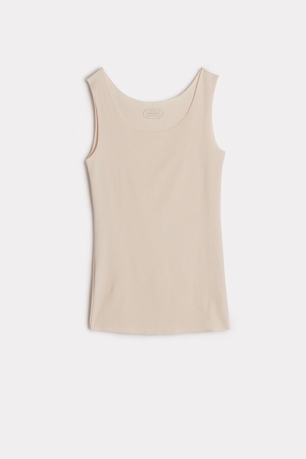 Intimssimi Seamless Supima® Cotton Tank Top Natural | FUSUI50603