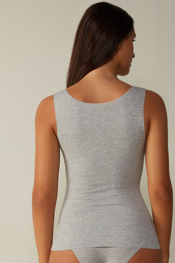 Intimssimi Seamless Supima® Cotton Tank Top Grey | USZPD32806