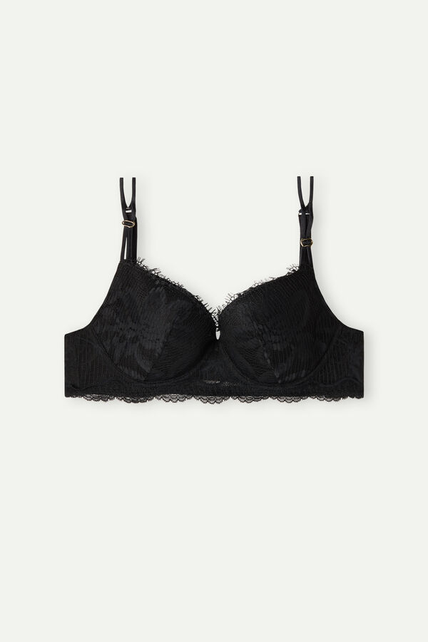 Intimssimi Sensual Unbounded Balconette Bra Black | USDFL46869