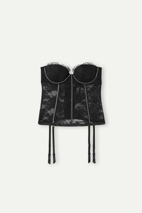 Intimssimi Shine High Like Stars Anna Bustier Black | QUSUV93599