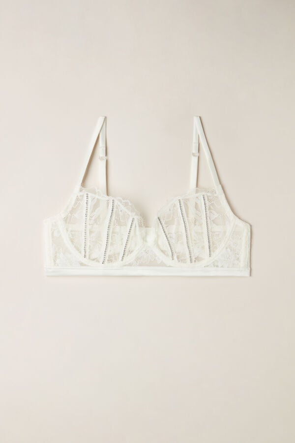 Intimssimi Shine High Like Stars Balconette Bra White | LUSSX16621