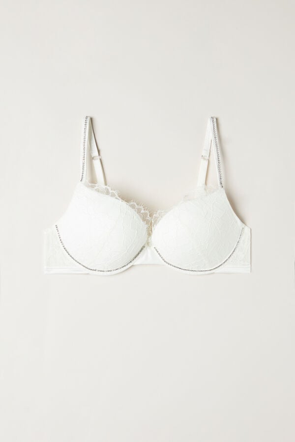 Intimssimi Shine High Like Stars Elettra Super Push-up Bra White | UUSND27904