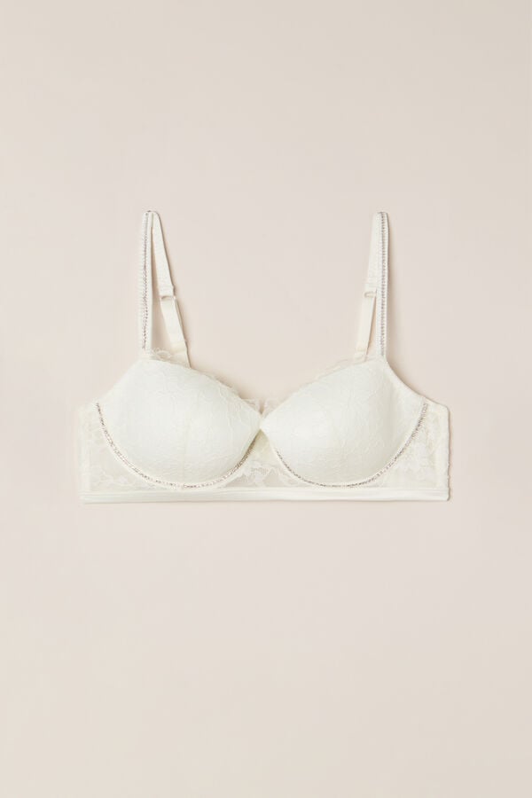 Intimssimi Shine High Like Stars Sofia Balconette Bra White | USJKU81220