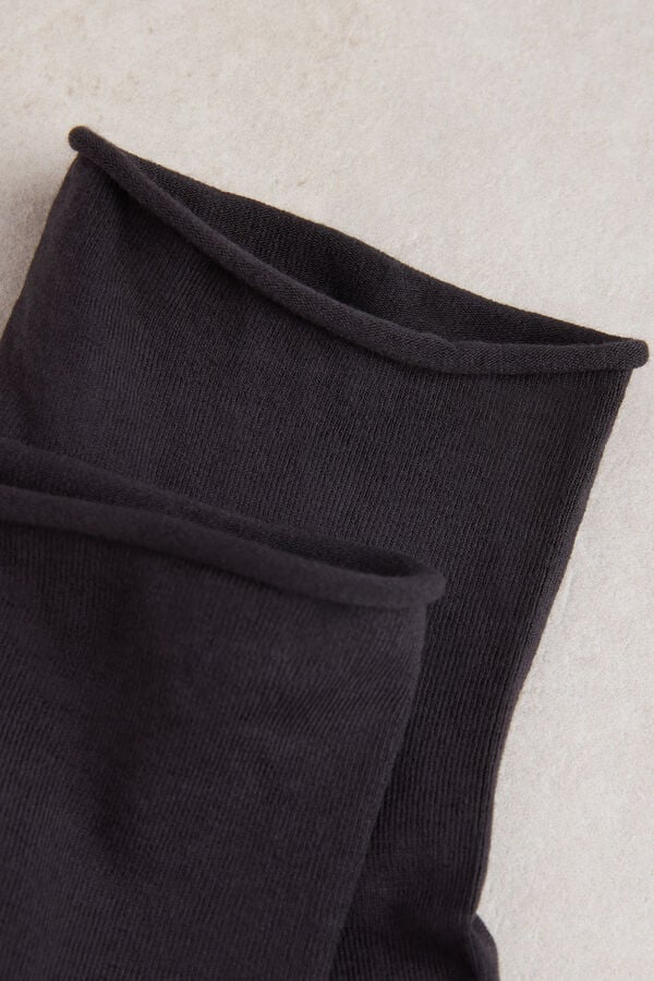 Intimssimi Short Socks in Stretch Supima® Cotton Grey | SUSVO10525