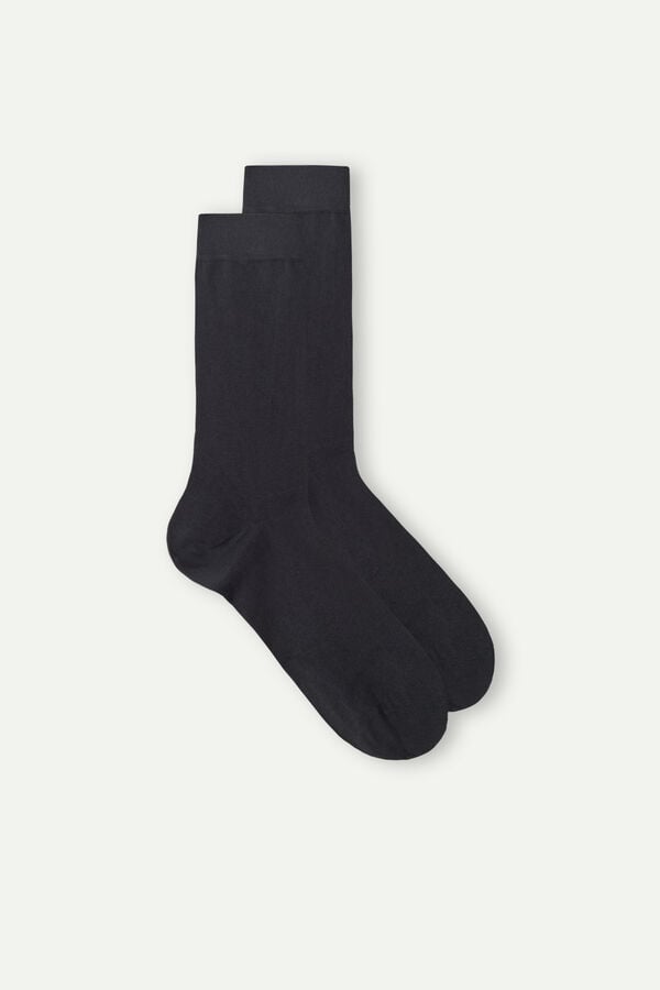 Intimssimi Short Socks in Stretch Supima® Cotton Grey | USIIZ21983