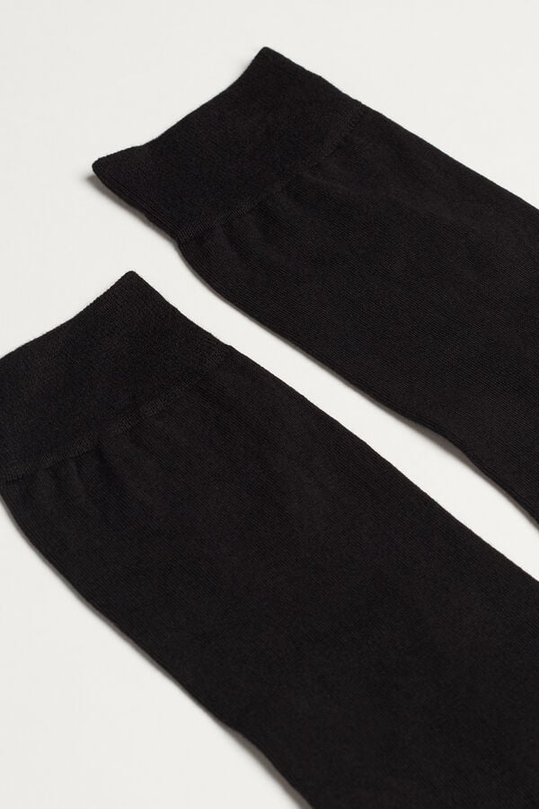 Intimssimi Short Socks in Stretch Supima® Cotton Black | ZUSNQ20622