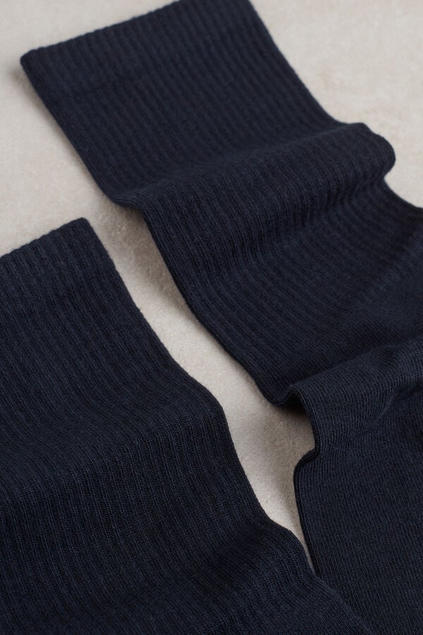 Intimssimi Short Terrycloth Socks Blue | USCIF71966