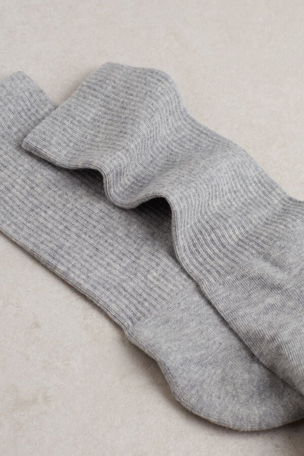 Intimssimi Short Terrycloth Socks Grey | USQAV48560