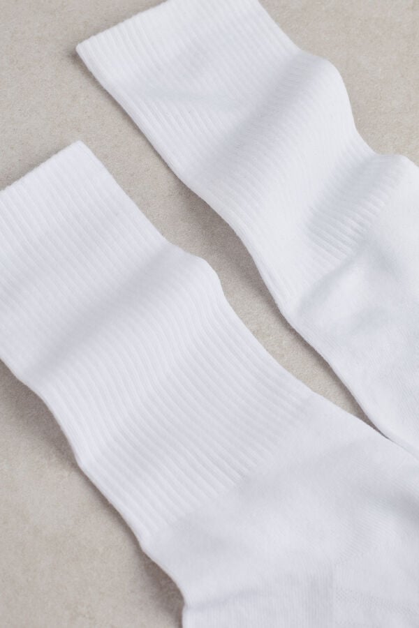 Intimssimi Short Terrycloth Socks White | USICD21857