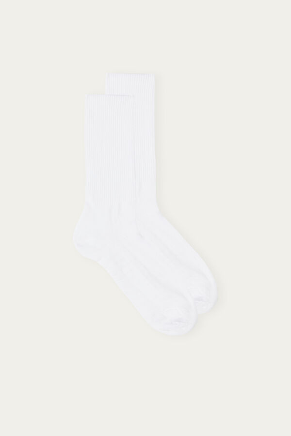 Intimssimi Short Terrycloth Socks White | USICD21857