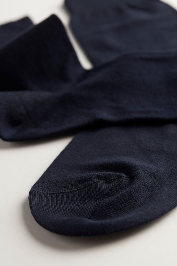 Intimssimi Short Warm Cotton Socks Blue | BUSSD77605