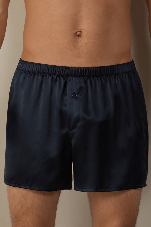 Intimssimi Silk Boxers Black | YUSVQ28394