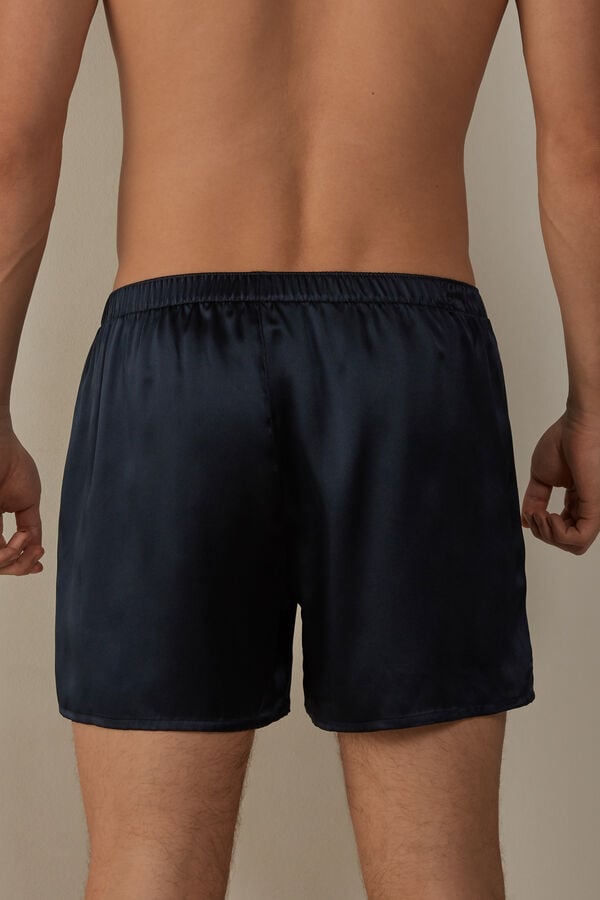 Intimssimi Silk Boxers Blue | USXBR13045