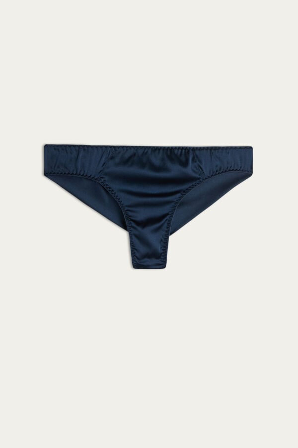 Intimssimi Silk Cheeky Briefs Blue | BUSSO26809