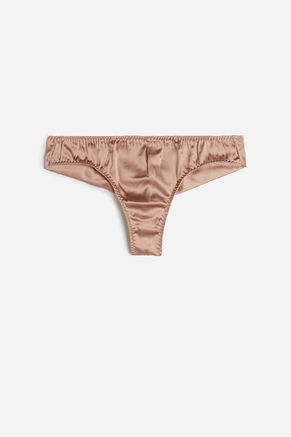 Intimssimi Silk Cheeky Briefs Natural | ZUSNQ43601