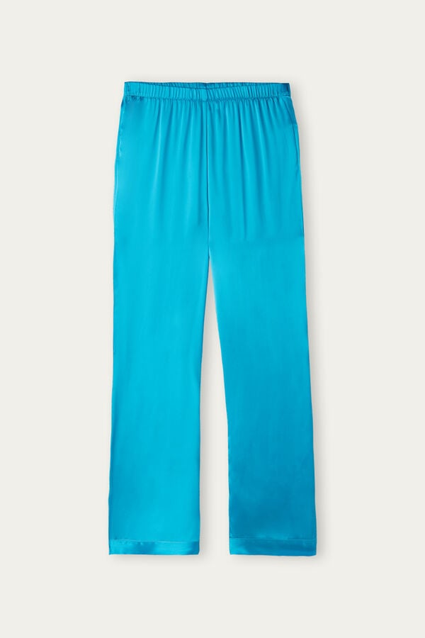 Intimssimi Silk Satin Pajama Pants Blue | AUSDF30263