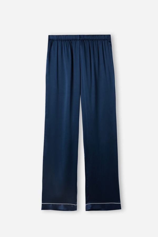 Intimssimi Silk Satin Pajama Pants Blue | USJVR59530