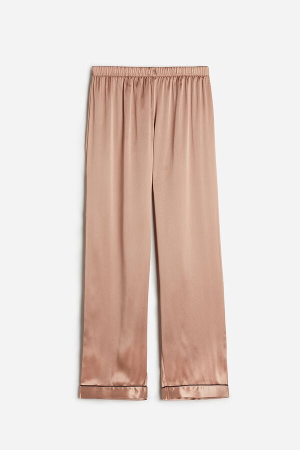 Intimssimi Silk Satin Pajama Pants Natural | QUSWA93297