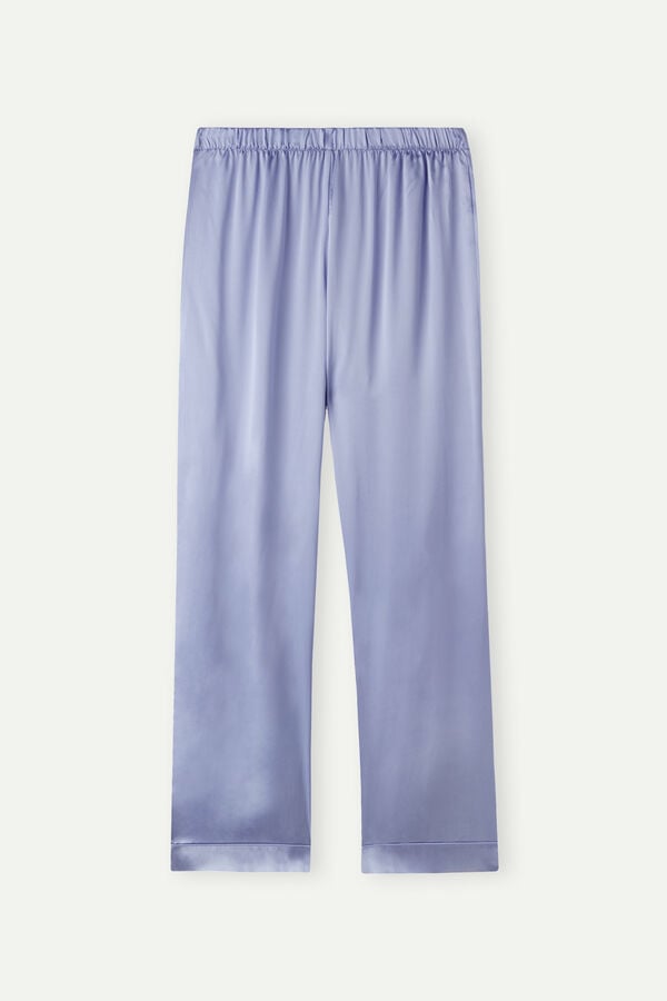 Intimssimi Silk Satin Pajama Pants Violet | USCIF29026