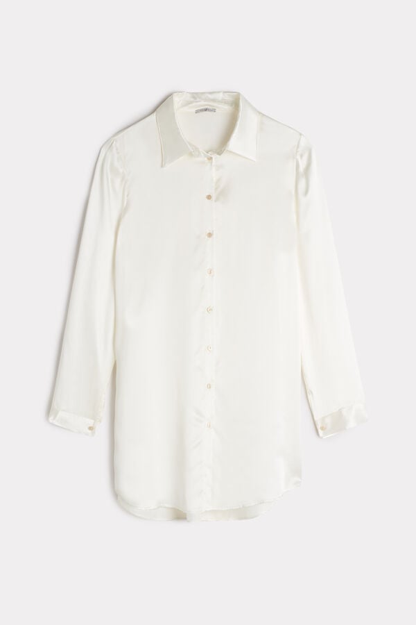 Intimssimi Silk Shirt White | AUSDF96189