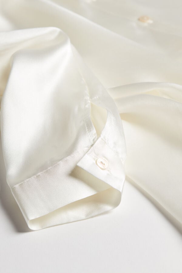 Intimssimi Silk Shirt White | AUSDF96189