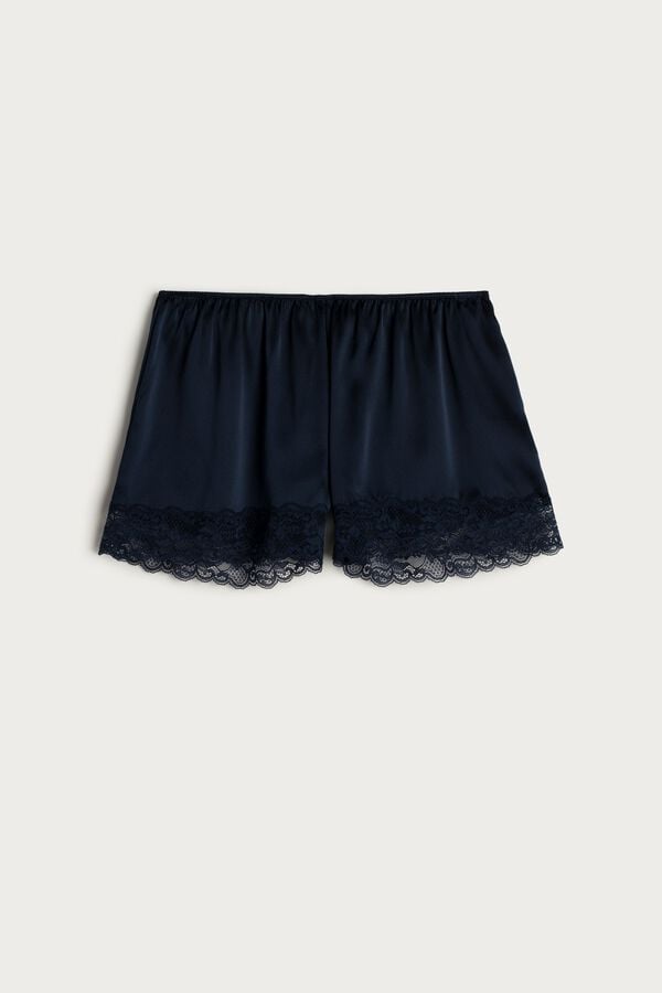 Intimssimi Silk Shorts Blue | YUSVQ63151