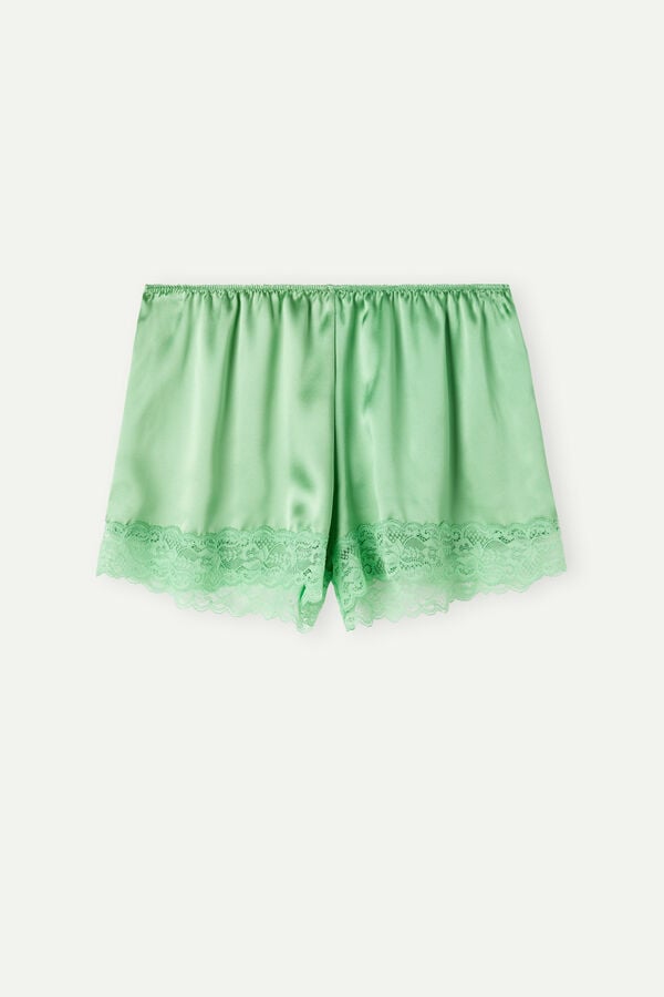 Intimssimi Silk Shorts Green | QUSUV14621