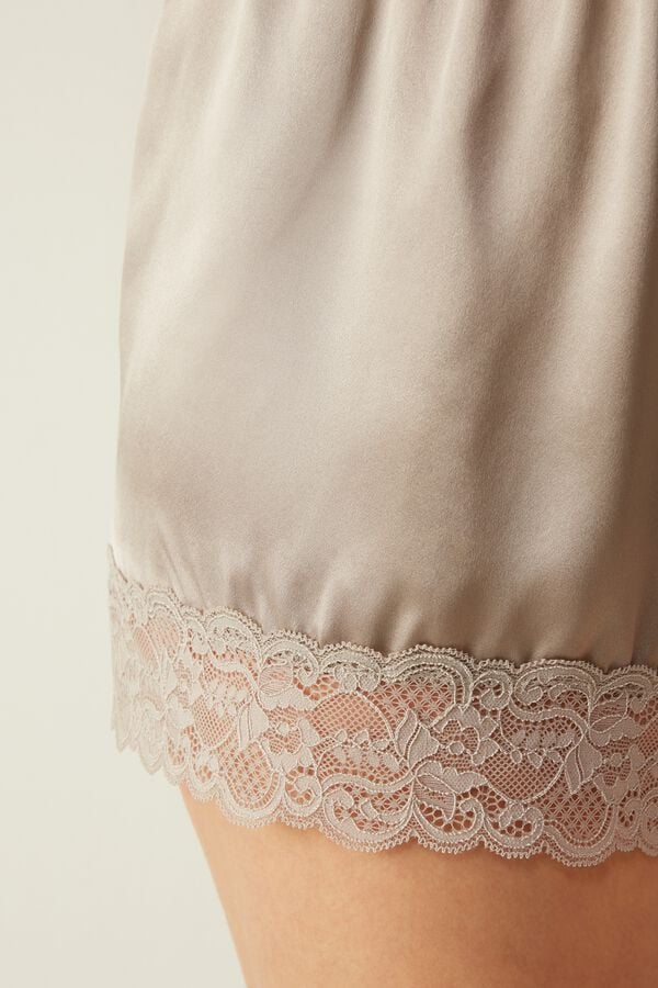 Intimssimi Silk Shorts Natural | USEGJ42873