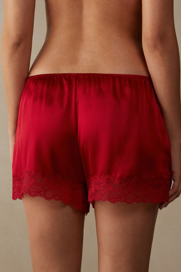 Intimssimi Silk Shorts Red | USQAV79880