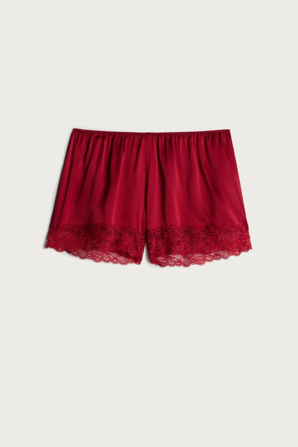 Intimssimi Silk Shorts Red | USQAV79880