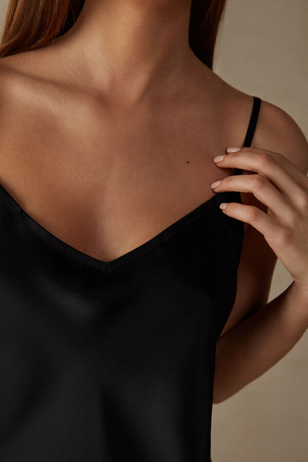 Intimssimi Silk Slip Black | FUSHY76231